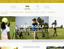 Tablet Screenshot of golfsalemridge.com